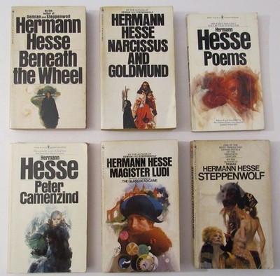 Lot of 6 softcovers by Herman Hesse - Acceptable vintage reading copies