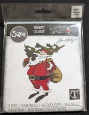 Sizzix Thinlits Dies Tim Holtz - #665573 Woodland Santa Colorize - Holidays Xmas