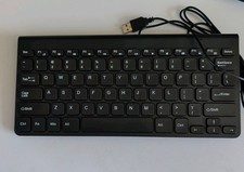 Small Waterproof 78 Keys Wired USB Keyboard for PC Desktop Laptop Computer White