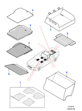 Jaguar Genuine Protection Cover For Rear Bumper From Robust Fabric Fits XF