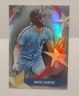 2025 Topps #SMLB-3 Bryce Harper Stars of MLB  10/10 Black Foilboard