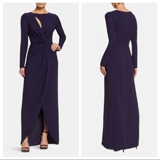 NWT Dress The Population Naomi Knotted Stretch Gown Evening Prom Dress Size XS