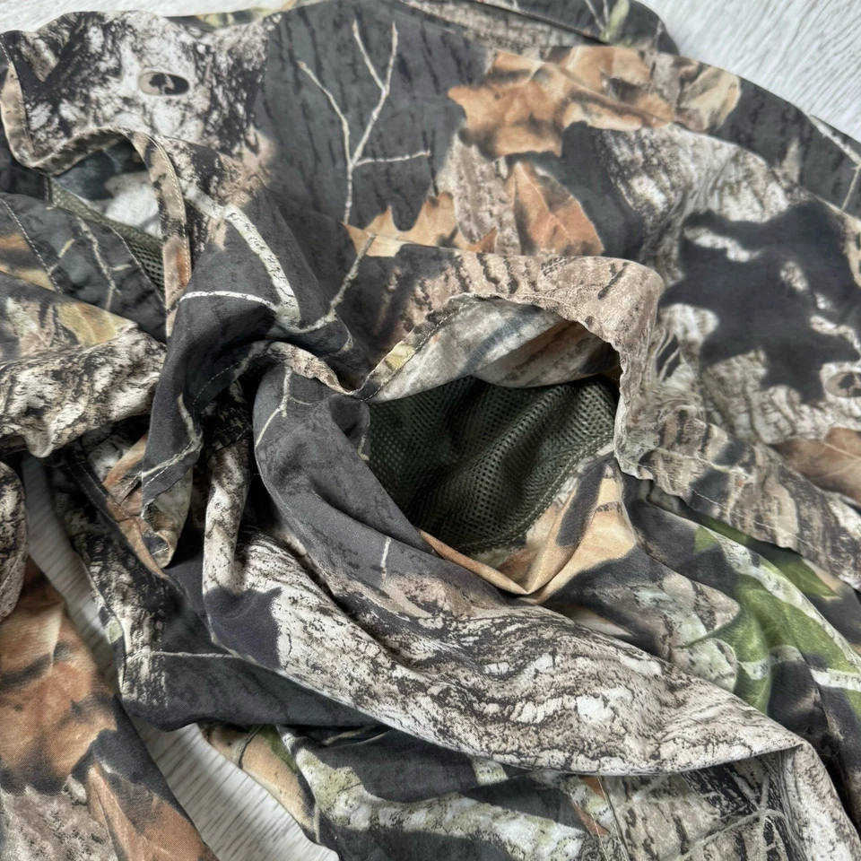 Browning Shirt Mens XL Mossy Oak Breakup TrekWear Vented Camo Long Sleeve Fishin - Image 3 of 4