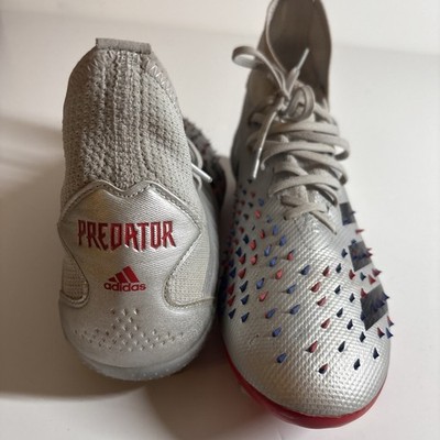 Adidas Predator Freak.2 Demonskin Men Size 8.5 Gray/black/blue/red Soccer Cleats