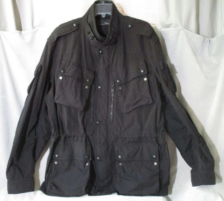 RLX Ralph Lauren Jacket Men XXL Black Utility Work Military Style Field Parka - Image 4 of 4