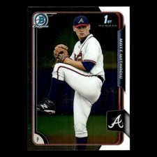 Matt Withrow #36 2015 Bowman Chrome Draft  Atlanta Braves Baseball Card