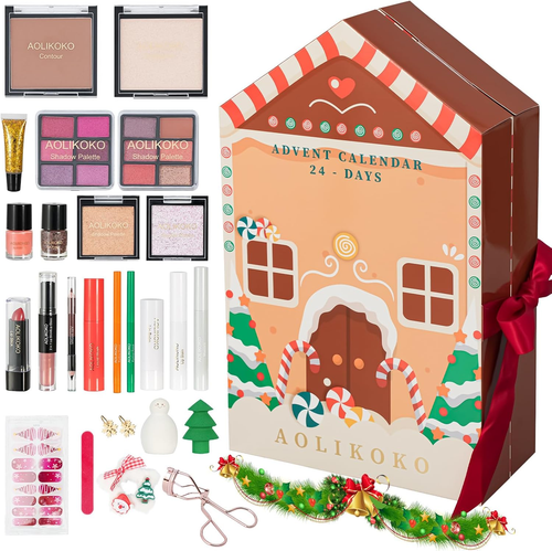 Makeup Advent Calendar 2025, 24 Days Christmas Gift Set for Women Girls ...