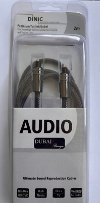 DINIC Premium Toslink Kabel, 2m, ArtNr. DU-TT-2 / 09 03 91 / 3