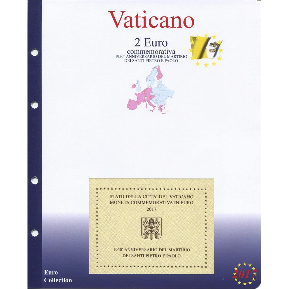 1 enveloppe Masterphil 2 euros Vatican 2017 Pierre et Paul
