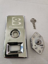 Vintage Brunswick Bowling Locker Lock - working w/key