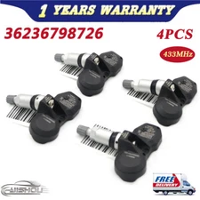 4PCS Tire Pressure Sensor TPMS for BMW 328i 335i 528i 550i 750i X5 3623-6798-726
