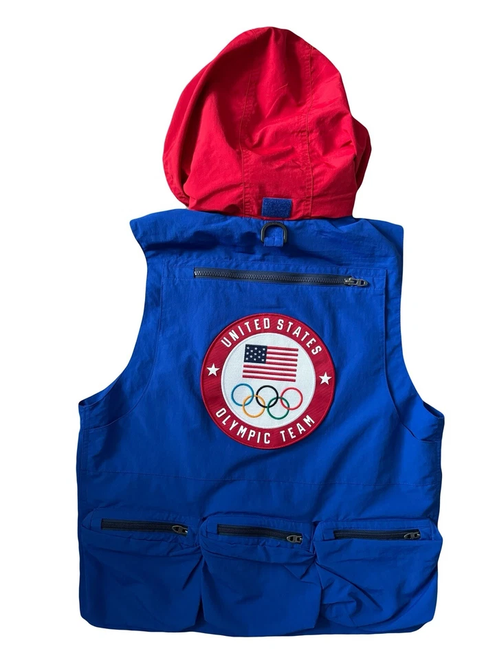 Chaleco utilitario Ralph Lauren Polo 2020 para hombre azul multi bolsillo olímpico talla $398 S Foto 2 de 4