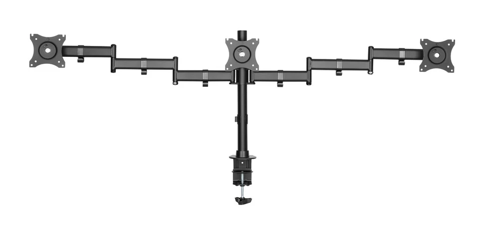Triple LED Monitor Schwenkarm Tisch Halterung Halter Bildschirm Ständer 3x 8KG - Bild 3 von 4