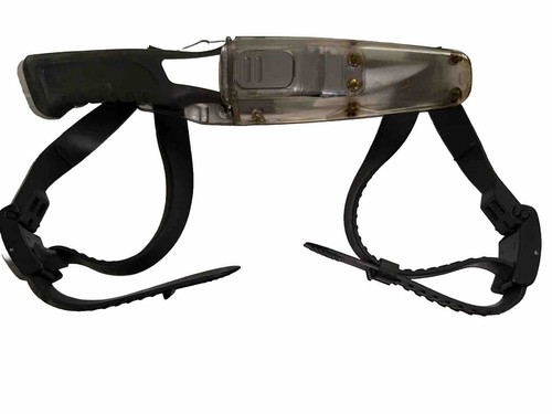 Tusa Scuba Stainless Steel Diving Knife # 0712 w/ Sheath and Leg /Arm Straps.