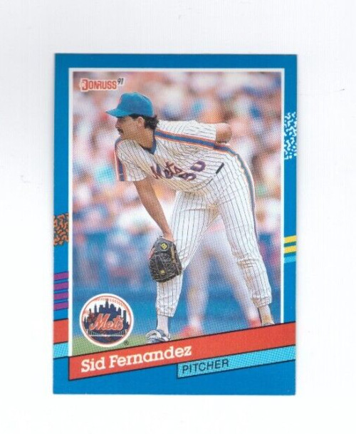 1991 Donruss Baseball card # 97 Sid Fernandez Mets