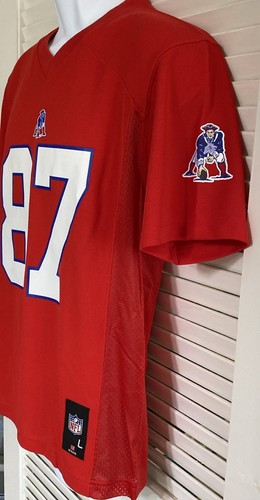 Youth NFL New England Patriots Rob Gronkowski #87 Jersey, Large 14/16, Red - Picture 4 of 5