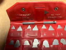 Starrett S167C Radius Gage Set 1/64-1/2 Inch