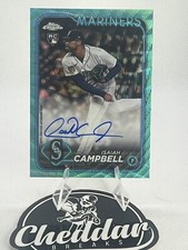 2024 Topps Chrome ISAIAH CAMPBELL Aqua Refractor Rookie Auto #RA-IC **/199**