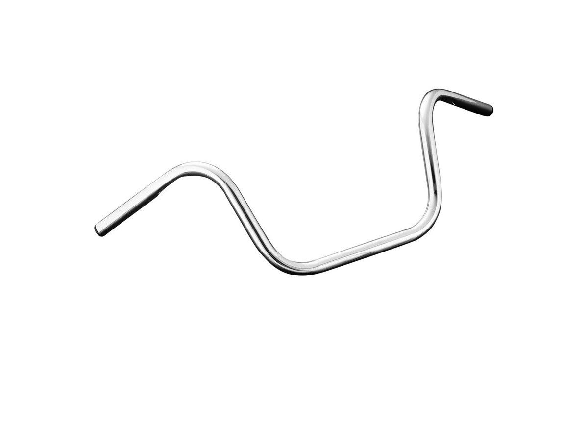 10"" Low Ape Hanger Chrome 7/8"" (22mm) Motorcycle Handlebars Highway Hawk 55-241