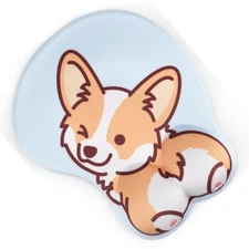 Ergonomic Mouse Pad with Wrist Support 3D Funny Butt Animal Wrist Rest - Corgi