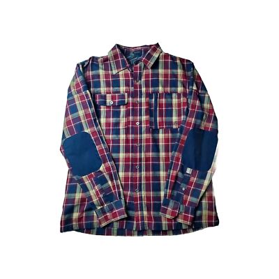 Wrangler Plaid Shirt ATG Men  All Terrain Gear Button Up Long Sleeve  Size Large