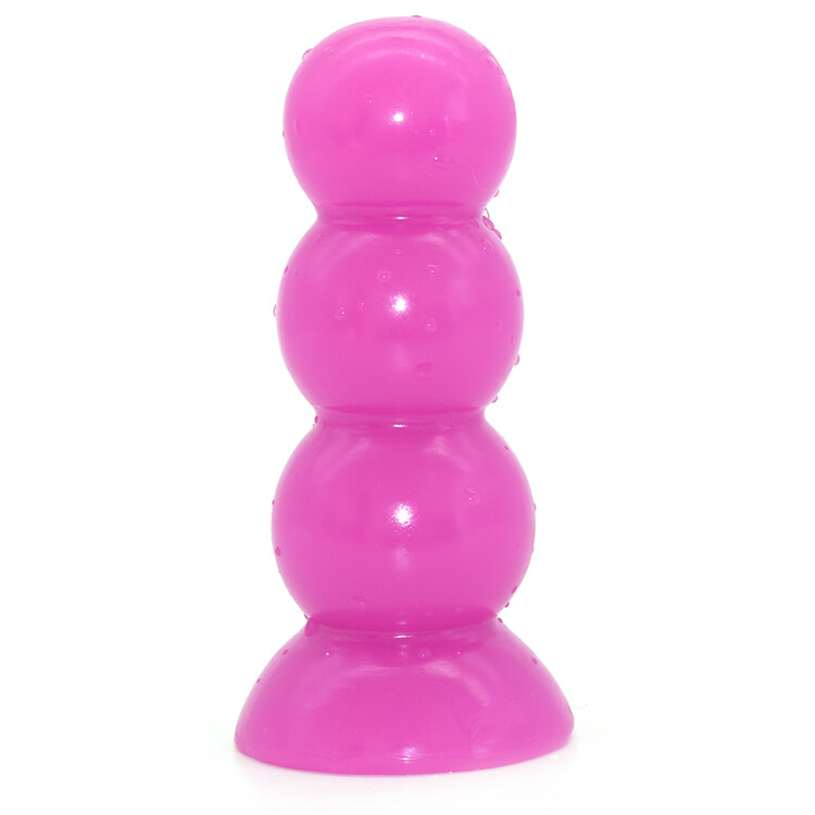 Small Anal Beads Butt Plug Suction Cup Silicone Dildo Sex Toy