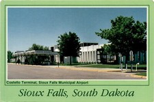 Costello Air Terminal, Joe Foss Field, Sioux Falls, South Dakota, airpo postcard