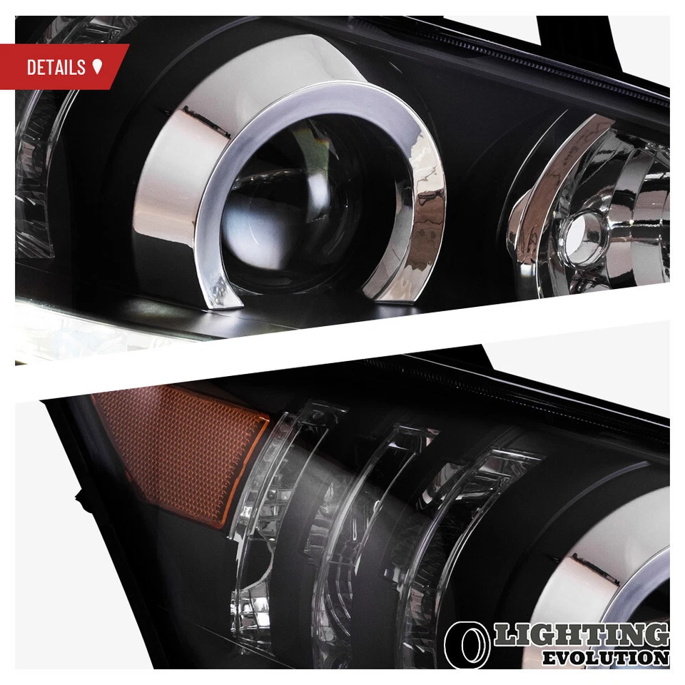 2*VLAND Full Black Headlights For 2010 2011 2012 Lexus ES350 Front Light A Pair Foto 3 de 4