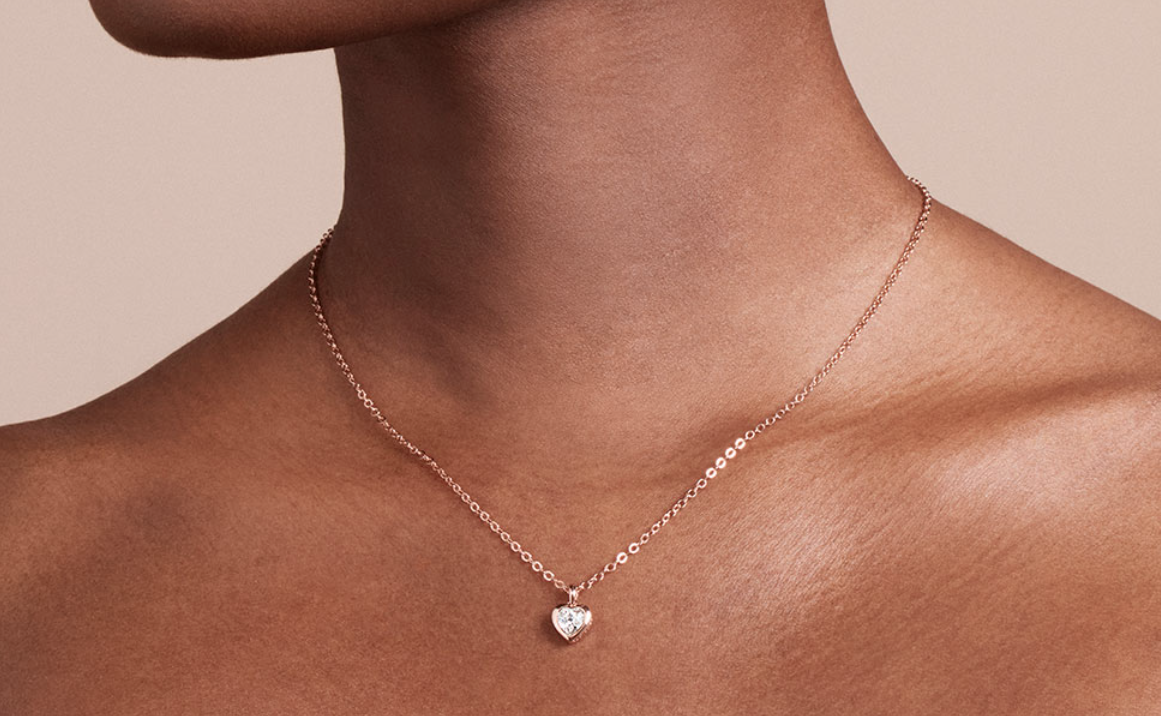 Ted Baker Hannela Crystal Heart Pendant, Rose Gold Tone, BNWT (RRP