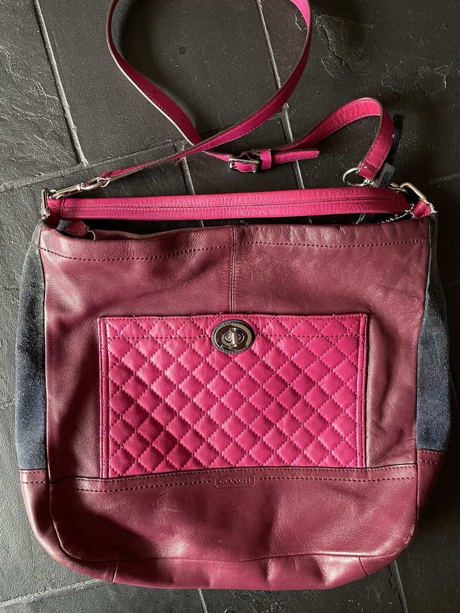 【とり】COACH bosutonnbag nannkinnjyo New Coach Quilted Leather Tote Crossbody Bag Purse F 1394-F24981