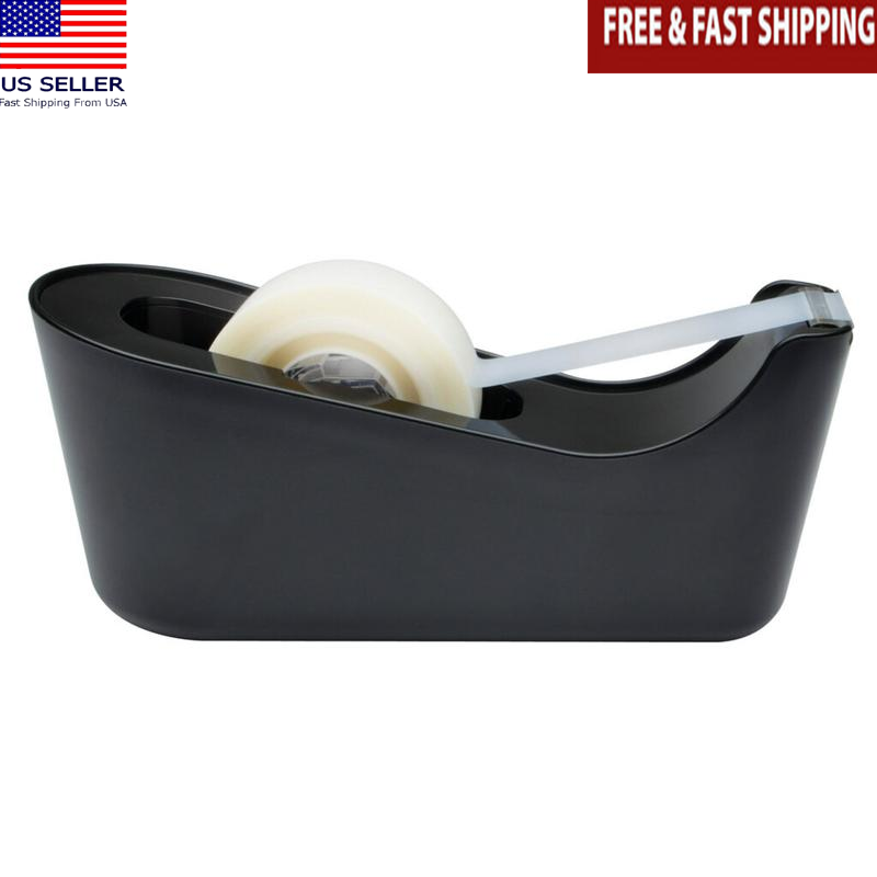 Desktop Tape Dispenser One Handed Refill Weighted Non Skid Base Cutting Blade US
