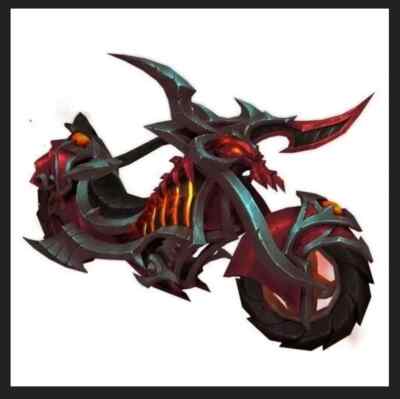 Hateforged Blazecycle Mount Mountain Dew Promo Hassgeschmiedetes Feuerrad WoW