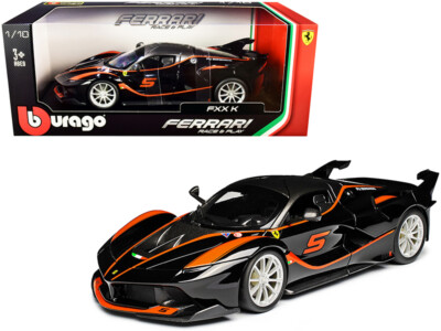 Ferrari FXX-K #5 Fu Songyang Black/Orange 1/18 Diecast CARZ | eBay