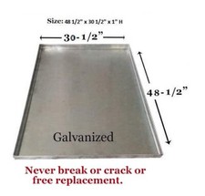 Dog Crate Pan Custom Metal Replacment Tray Chew Crack Proof for Dog Galvanized