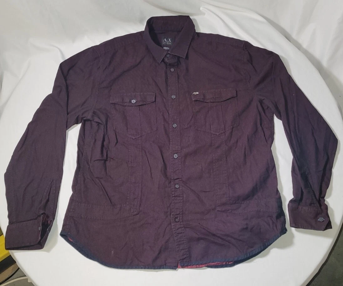 Purple armani on sale exchange shirt