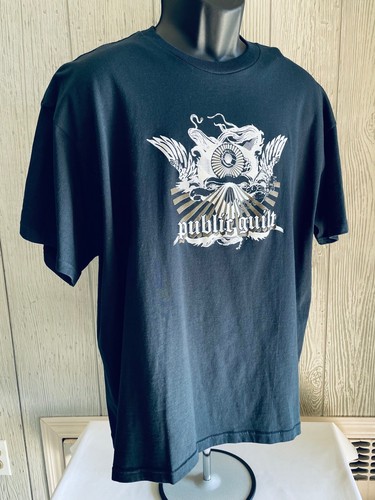 Public Guilt Records XL Nueva Camiseta Alas Calavera Metal Ruido Drone Rock Etiqueta - Imagen 3 de 10