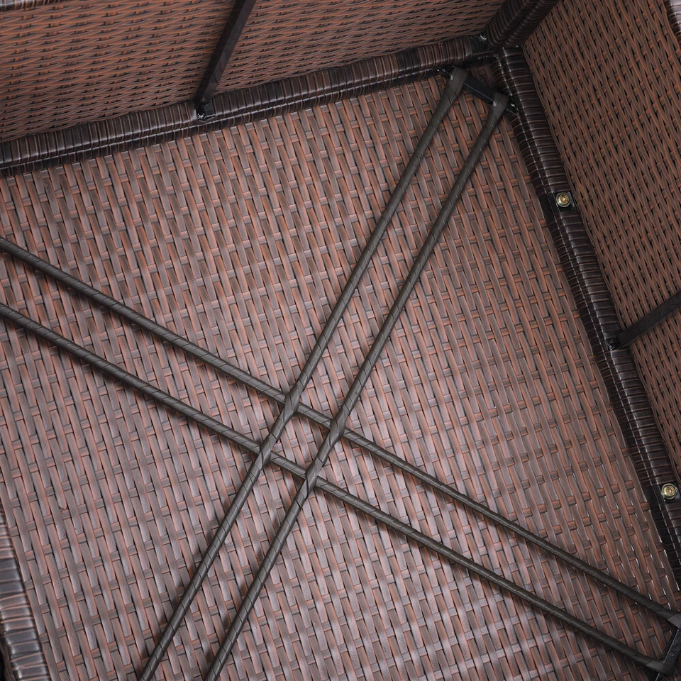 CASARIA® Gartenlounge Gartenmöbel Set Polyrattan ️Wetterfest Auflagen Sitzgruppe - Bild 4 von 4