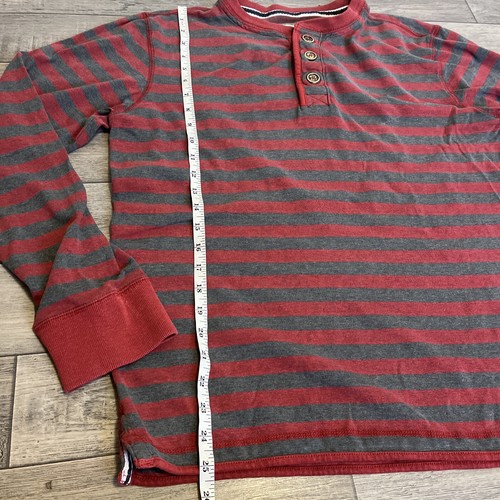 Fat Face Men’s Jumper Size M Red And Grey Striped Pullover - Picture 12 of 13