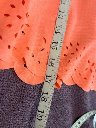 Girls Skirt Brite Orange Size Large Stoosh Brand Made In USA Waist 28"x18"Long - Picture 15 of 15