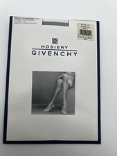 Vintage Givenchy Body Gleamers Panty Hose Sz C "Silver Fox" Style 157 New Sealed