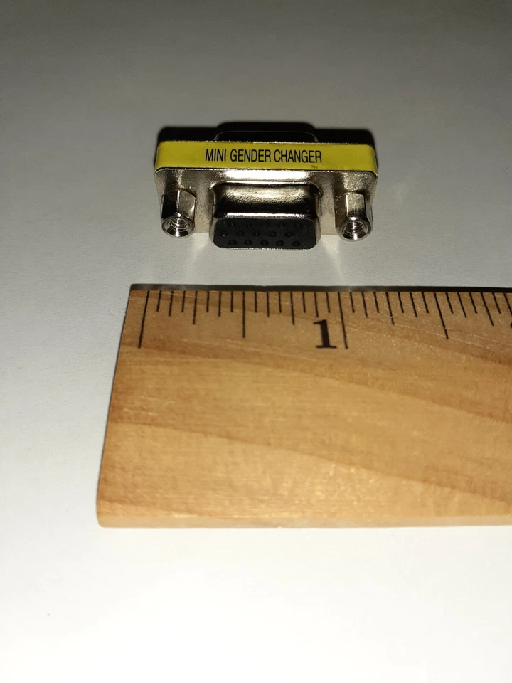 VGA Cable Coupler 15-pin Port Adapter D-Sub Cord DB15 Connector Female to Female - Image 2 of 4