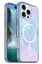 OtterBox iPhone 16 Pro Max Symmetry Series Clear Case - Opal Prism Blue