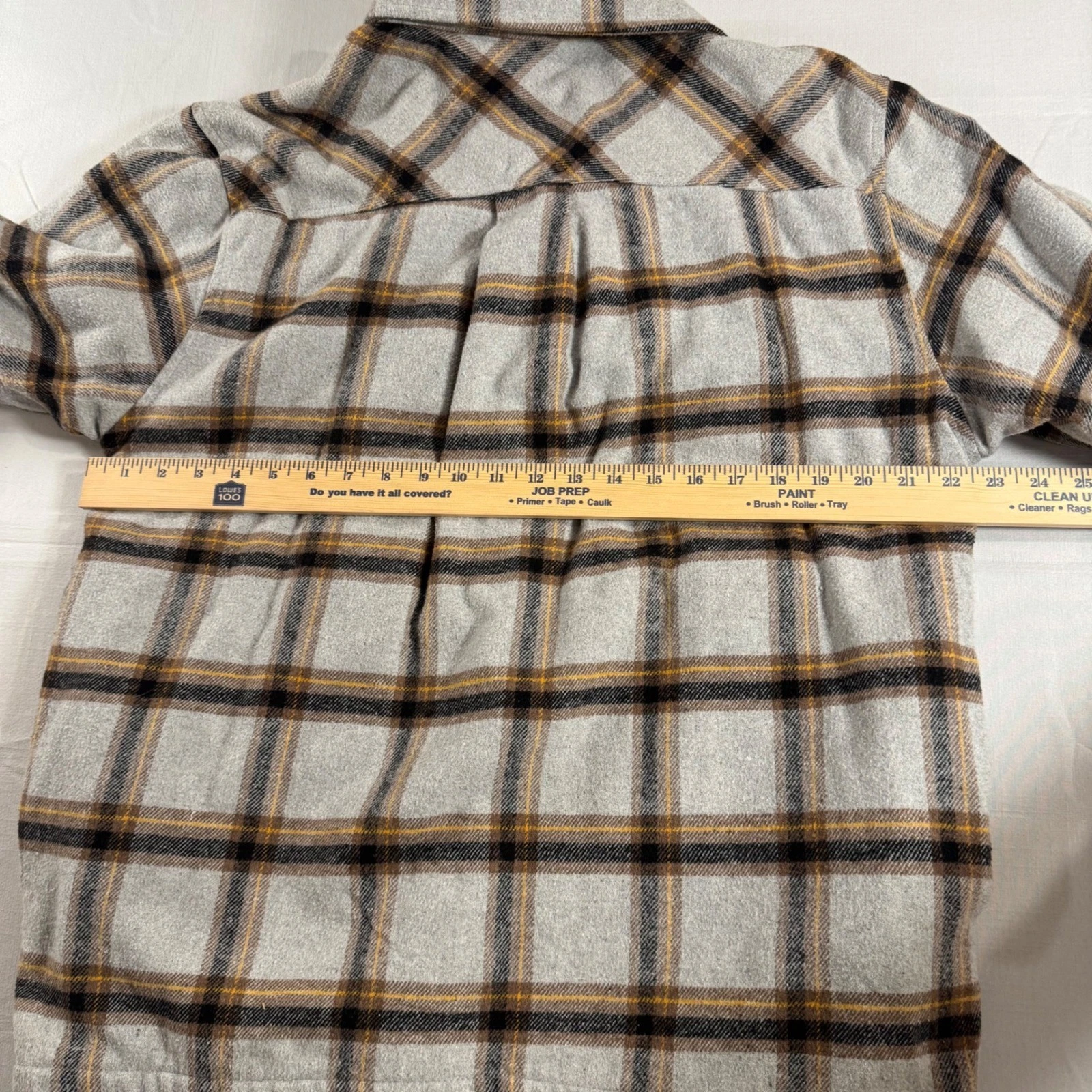 Simply Southern Shirt Jacket Mens M Gray Plaid Sherpa Lined Flannel Button Up - product detail image 5
