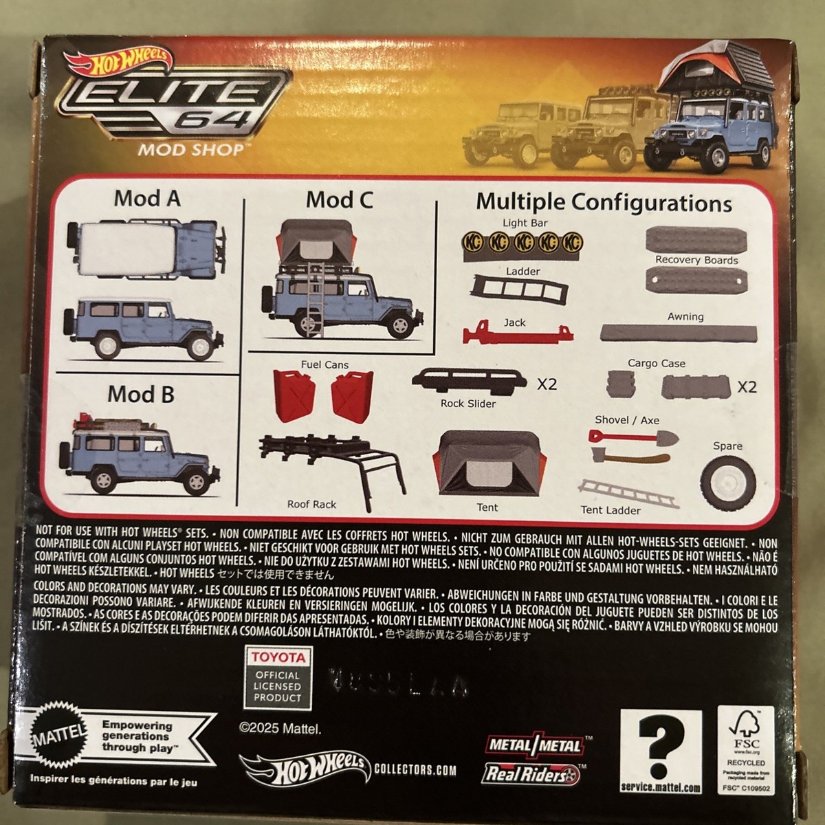 Hot Wheels Elite 64 Mod Shop 1982 Custom Toyota Land Cruiser FJ45