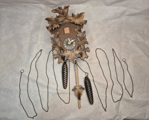 Vintage West Germany Regula 25 Cuckoo Clock Mechanical 1-Day Black Forest