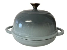 Crofton 9’’ Enameled Cast Iron Bread Oven Teal Ombré EXCELLENT CONDITION