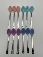 LOT of 12 Munchkin White-Hot Silicone Baby Spoons - Color Changing Pastels