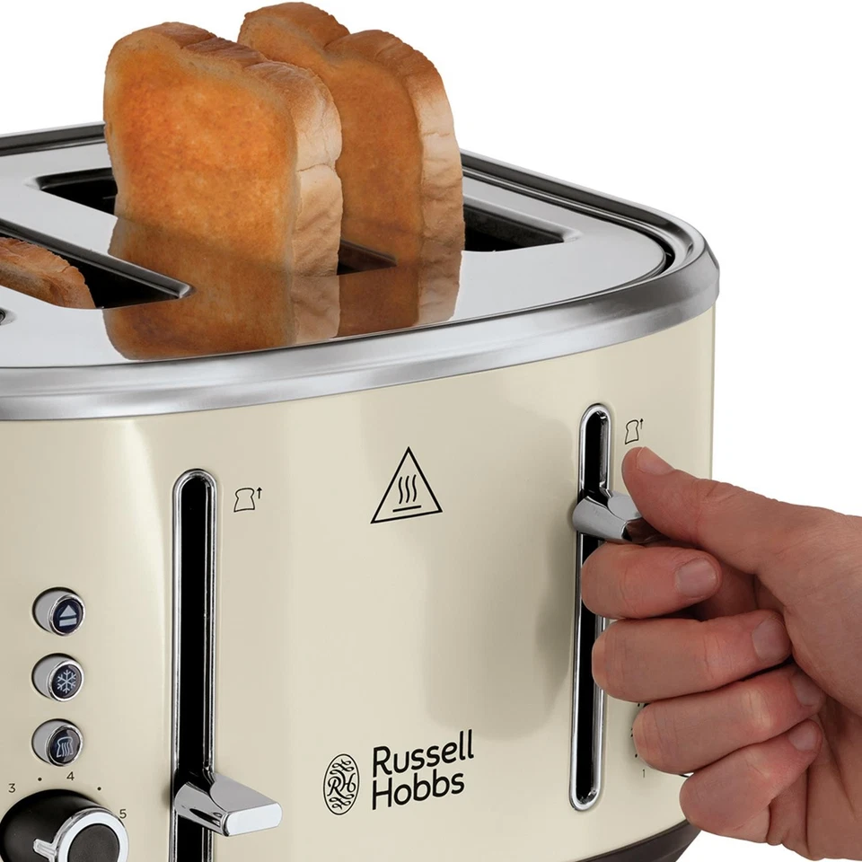 Russell Hobbs, Toaster 4 Slices, Stylevia, Cream, 1670W, 26291 - Image 4 of 4