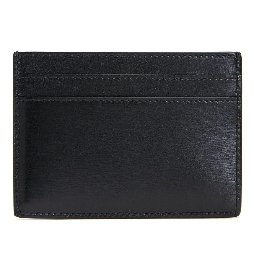Tarjetero SAINT LAURENT YSL monograma cuero liso para hombre negro 3,9 x 0,2 x 2,9 pulgadas Foto 3 de 4