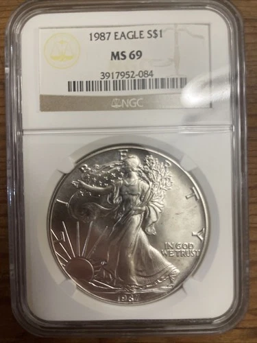 1987 Silver American Eagle (NGC MS-69)